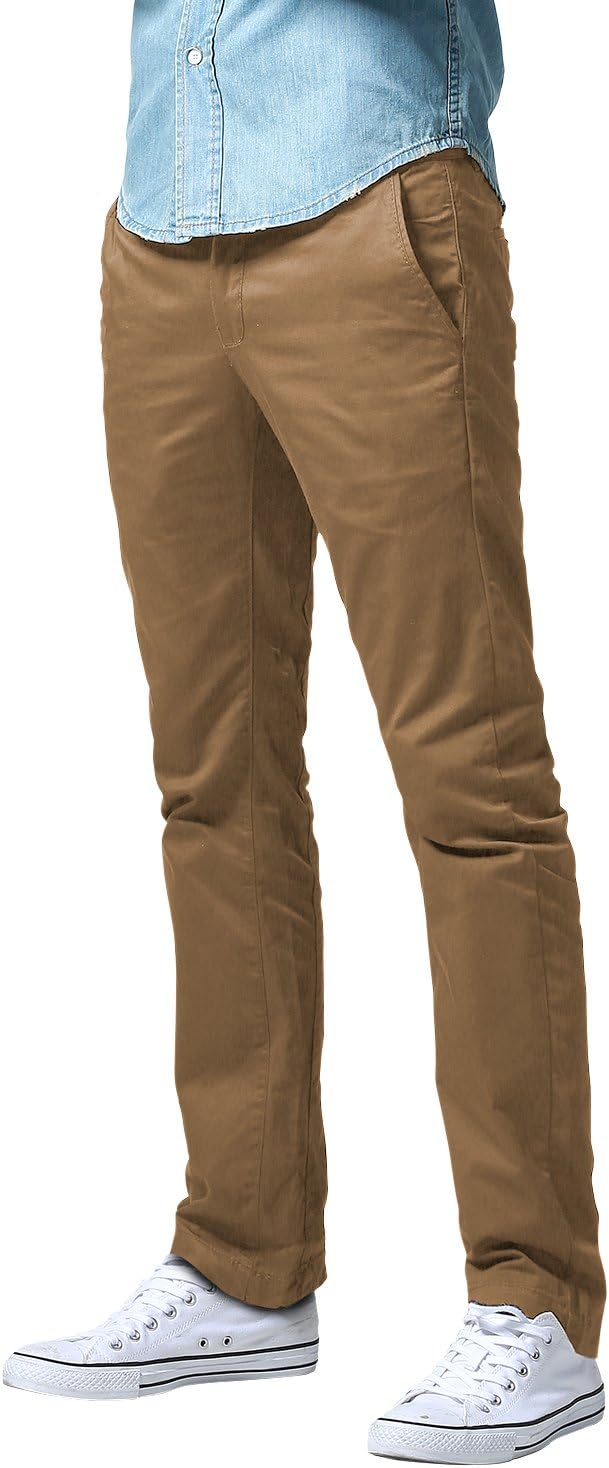 Men's Athletic Fit Straight Leg Casual Pants