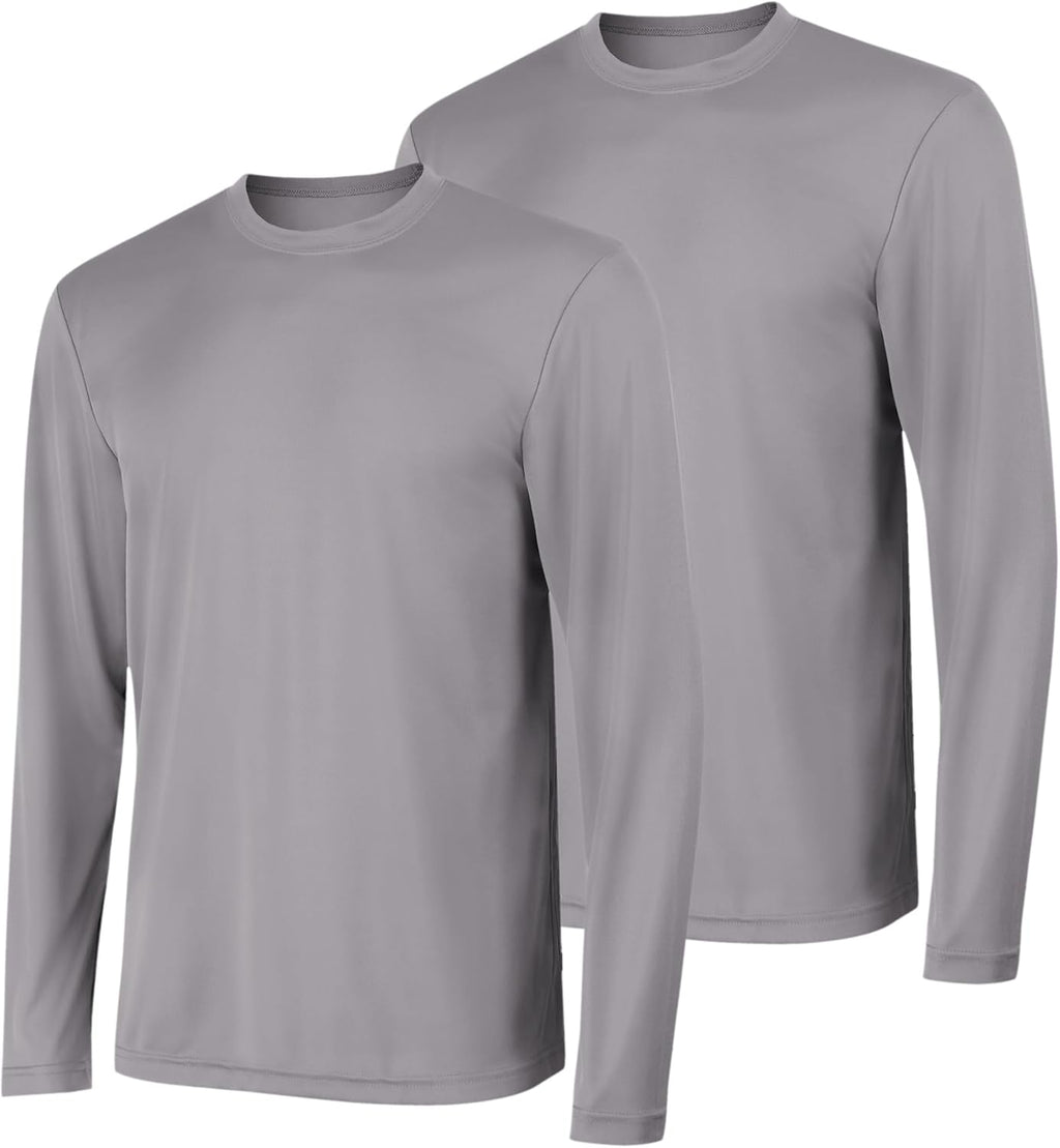 Men's Long-Sleeve T-Shirt Pack,  Moisture-Wicking Performance T-Shirts, Performance Tee, 2-Pack