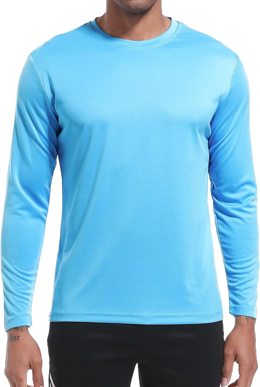 6 Pack Long Sleeve Shirts for Men Moisture Wicking  Sun Protection Tee Shirts Workout T Shirts Casual