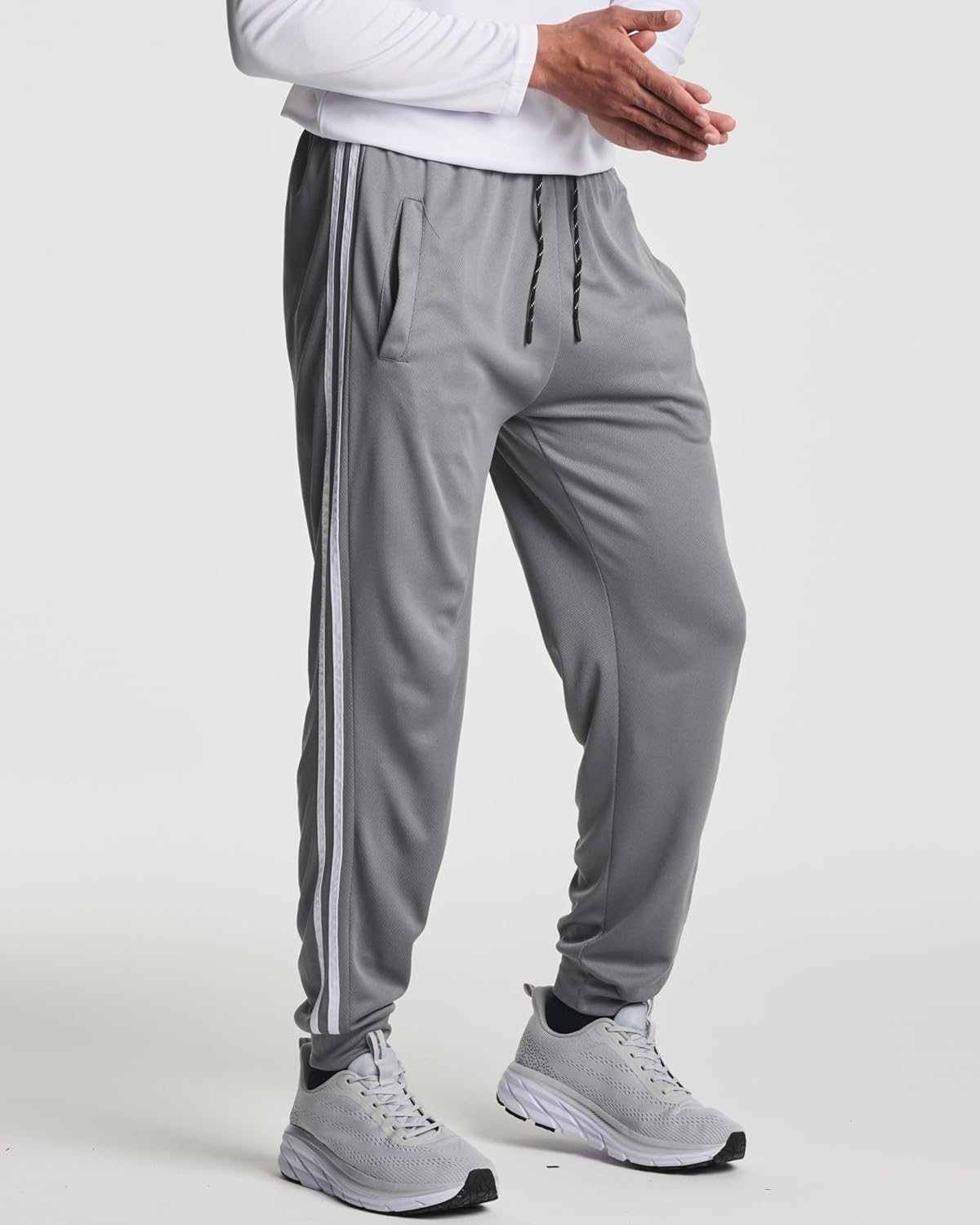 3 Pack: Men's Tech Mesh Active Athletic Casual Jogger Sweatpants with Pockets(Available in Big & Tall)