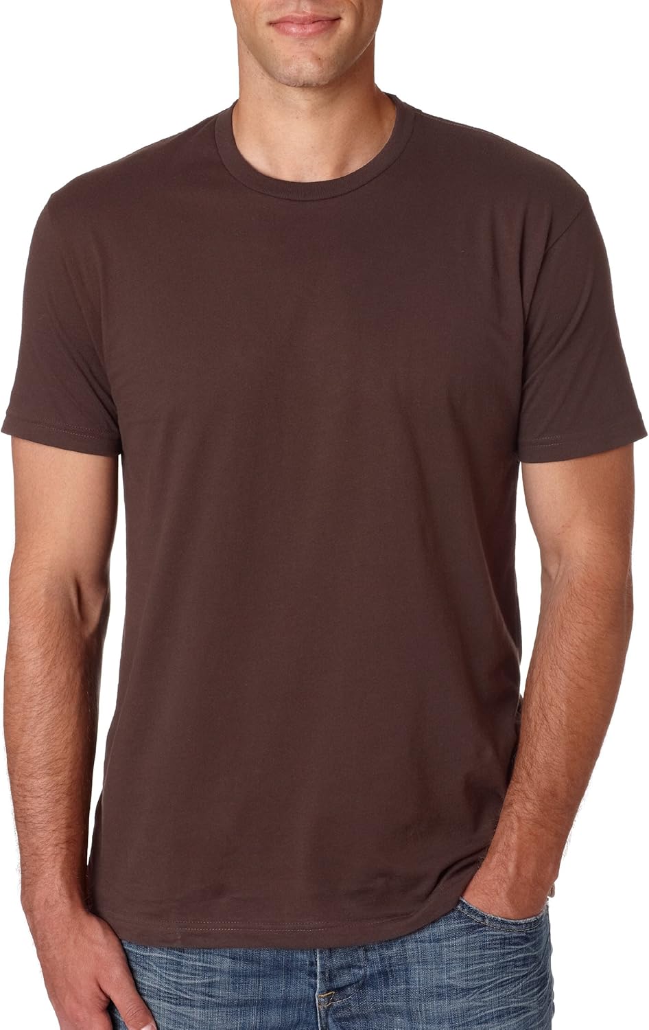 Unisex Cotton T-Shirt L DARK CHOCOLATE